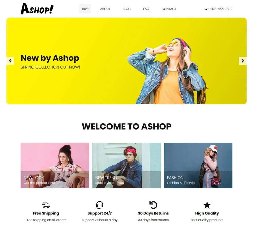 Tattoo website WordPress template